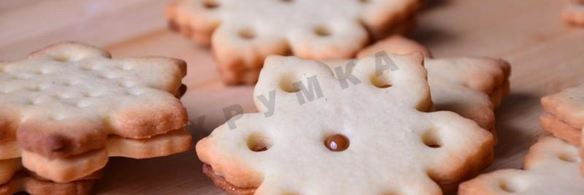 печенье снежинки