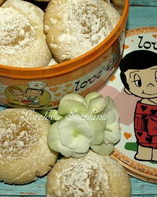 Песочное печенье с лимонным джемом