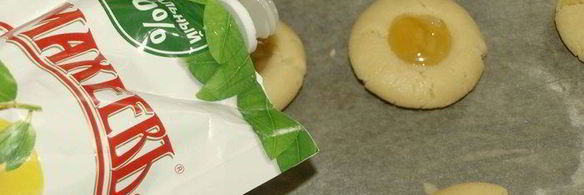 песочное печенье с лимонным джемом