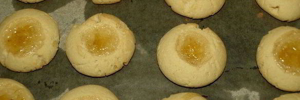 песочное печенье с лимонным джемом