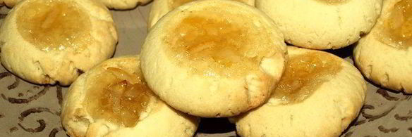 песочное печенье с лимонным джемом