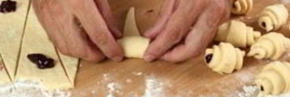 песочные рогалики с повидлом