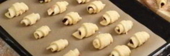 песочные рогалики с повидлом