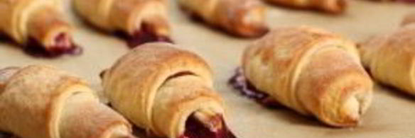 песочные рогалики с повидлом