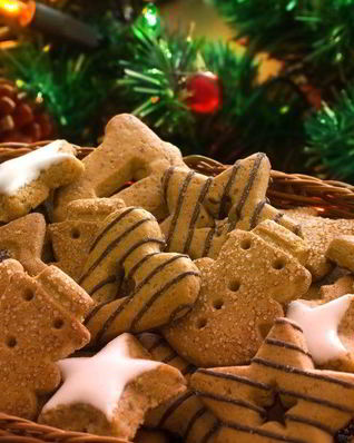 Рождественское печенье с чаем ройбос