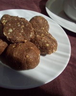 Шоколадная картошка из печенья