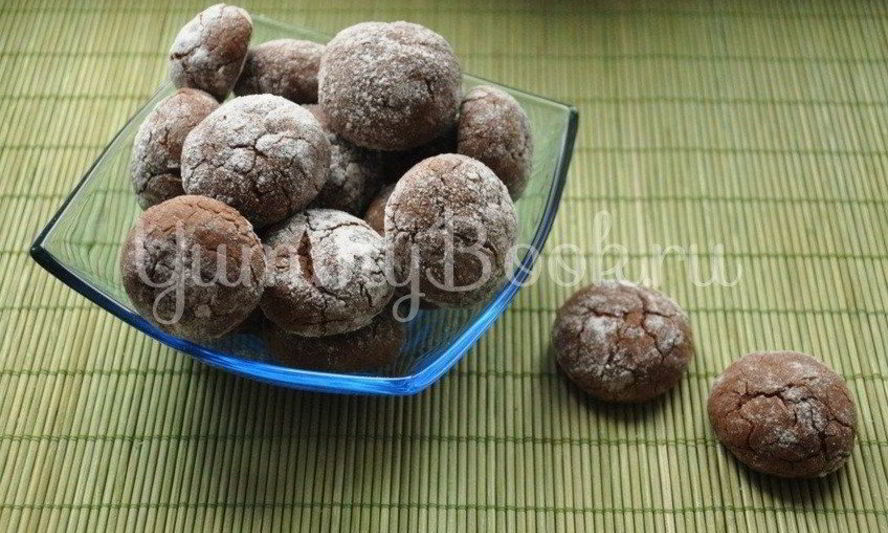 Рецепт шоколадного печенья трещинки