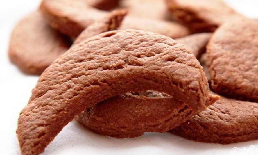 Рецепт шоколадного песочного печенья