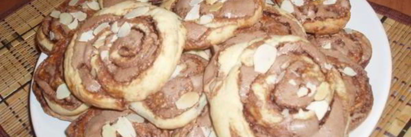 Творожное печенье с шоколадной меренгой