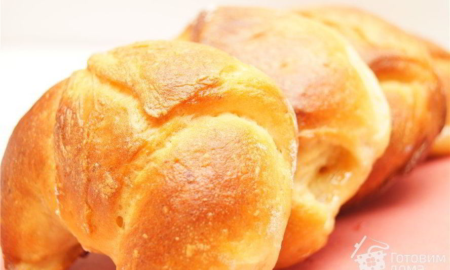Рецепт творожных булочек-рогаликов с джемом