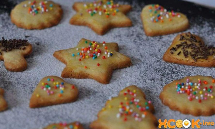 Рецепт ванильного печенья из песочного теста