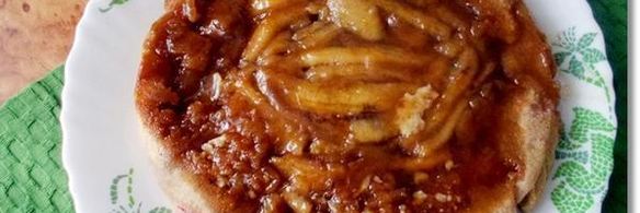 банановый карамельный перевернутый пирог