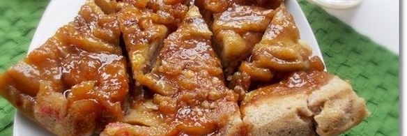 банановый карамельный перевернутый пирог