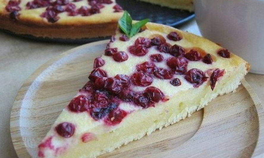 Рецепт брусничного пирога