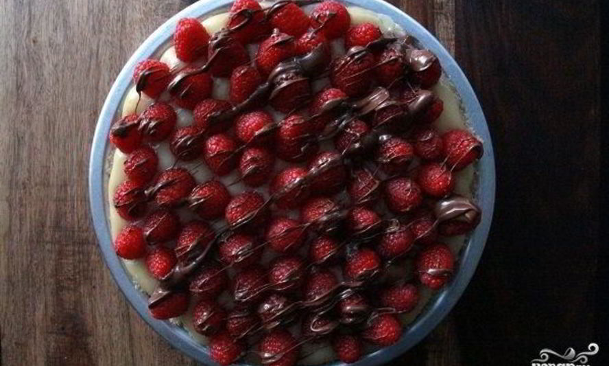 Рецепт быстрого пирога с малиной