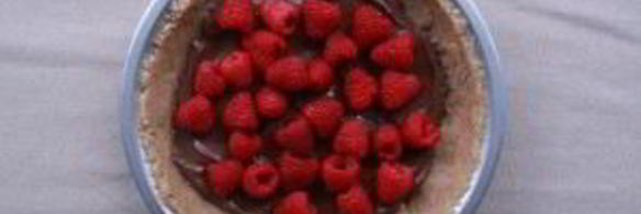 быстрый пирог с малиной