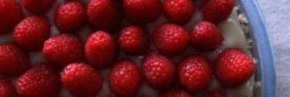 быстрый пирог с малиной