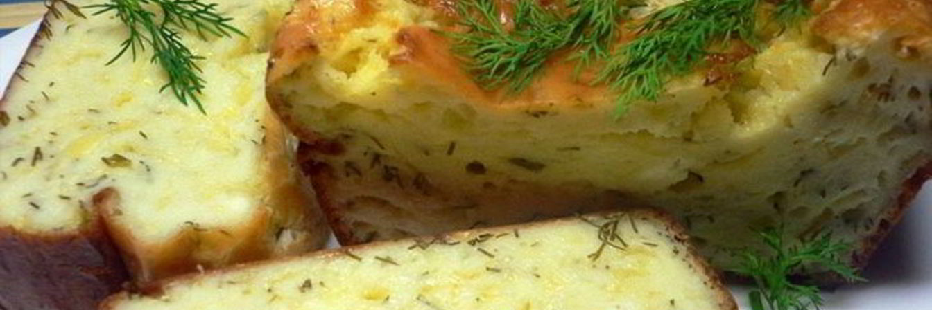 Быстрый сырный пирог