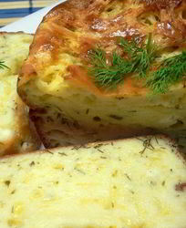 Быстрый сырный пирог