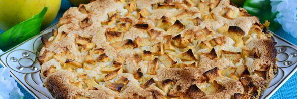 быстрый яблочный пирог