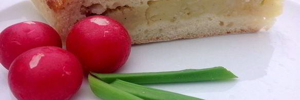 дрожжевой пирог с картошкой