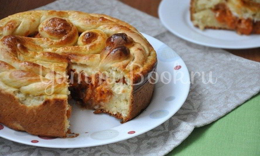 Рецепт дрожжевого пирога с тыквой и яблоками