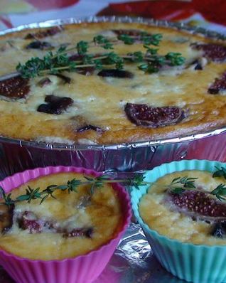 Инжирный киш с каштанами под сыром Джюгас
