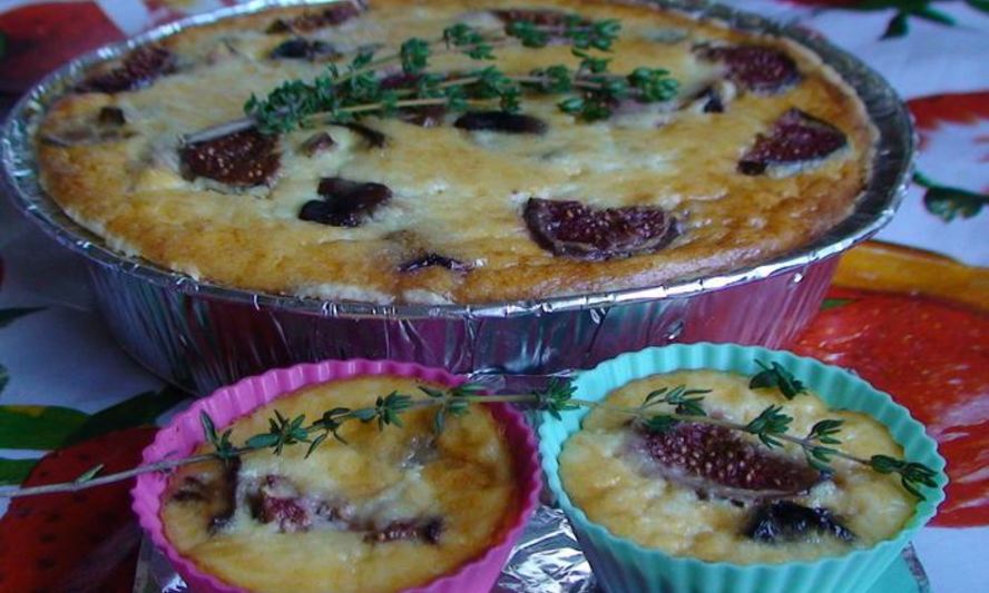 Рецепт инжирного киша с каштанами под сыром джюгас