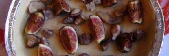 инжирный киш с каштанами под сыром джюгас