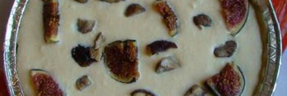 инжирный киш с каштанами под сыром джюгас