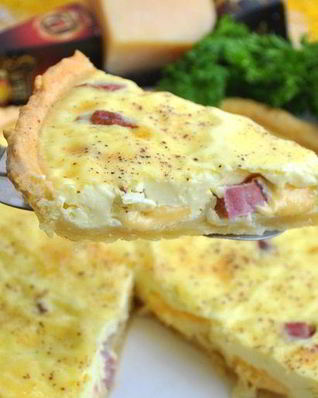 Киш Лорен с сыром Джюгас