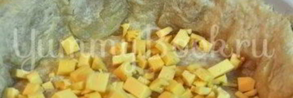 киш с курицей и грибами