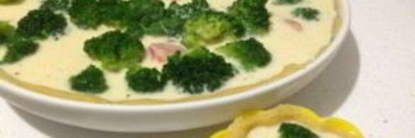 киш с рыбой и брокколи