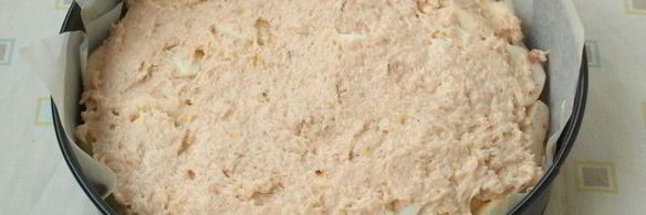 кокосовый пирог с яблоками