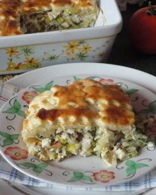 Котопита — греческий пирог с курицей и сыром