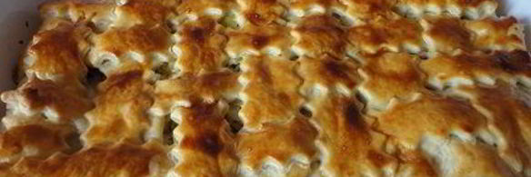 котопита — греческий пирог с курицей и сыром