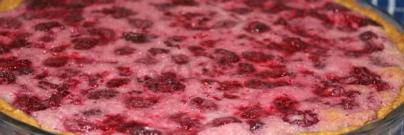 малиновый пирог