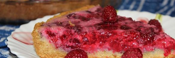 малиновый пирог