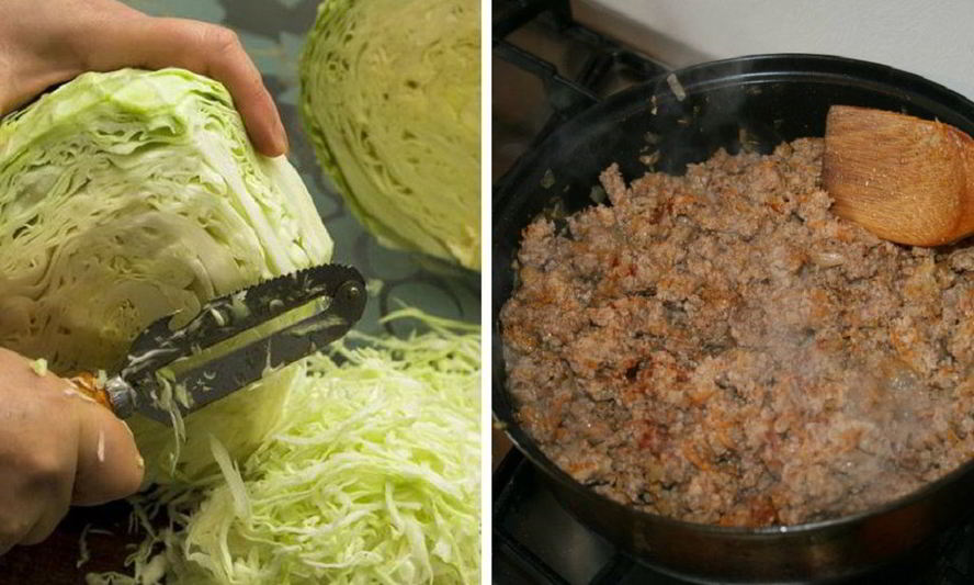 Рецепт мясного пирога с капустой