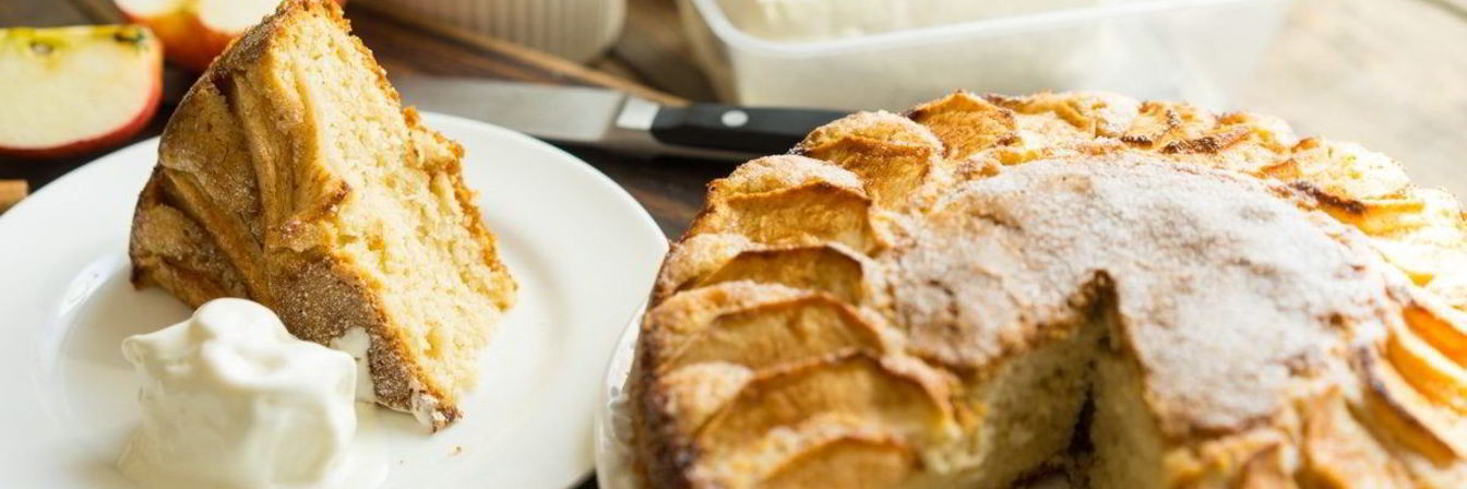 Открытый яблочный пирог