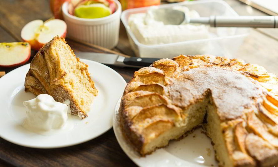 Рецепт открытого яблочного пирога