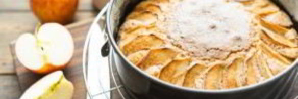 открытый яблочный пирог