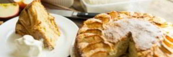 открытый яблочный пирог