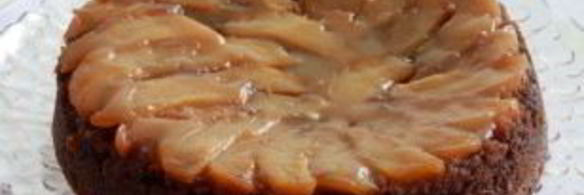 перевернутый пирог с грушами