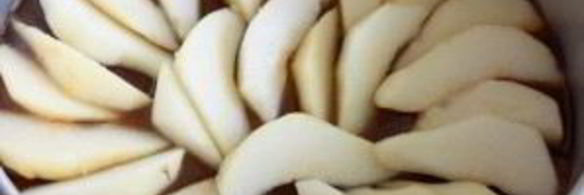 перевернутый пирог с грушами