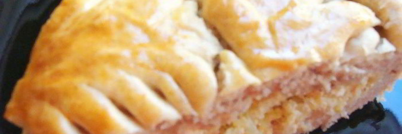 Пирог из цельнозерновой муки с капустой и домашним сыром