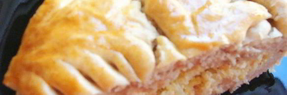 пирог из цельнозерновой муки с капустой и домашним сыром