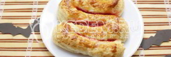 пирог на хэллоуин кишки