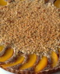 Пирог Подсолнух с персиками