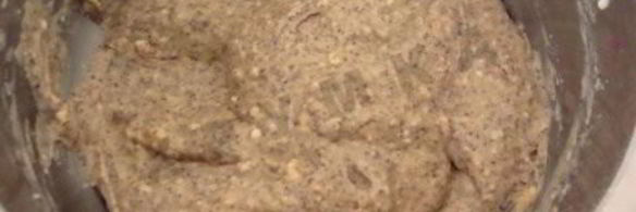 пирог подсолнух с персиками